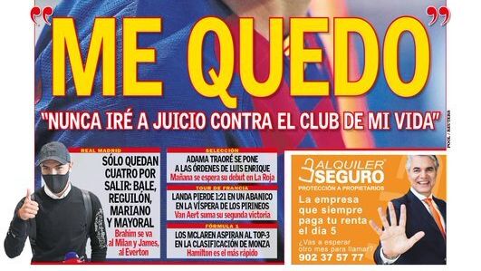 La portada del diario AS (05/09/2020)