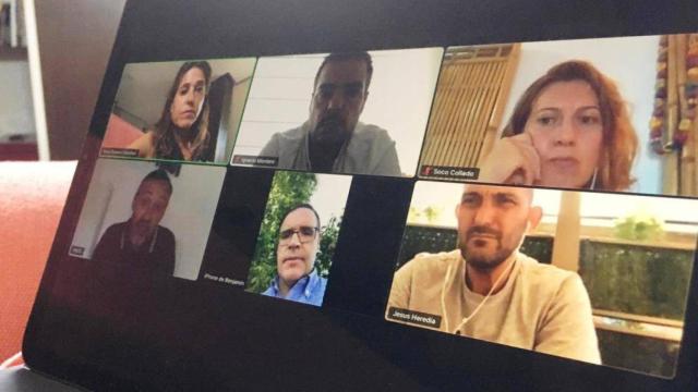 Reunión telemática de Rosa Romero y Benjmanín Prieto con la Asociación ARTE