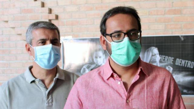 Sergio Gutiérrez, secretario de Organizaciókn del PSOE-CLM, y su hermano Álvaro, secretario general del PSOE de Toledo