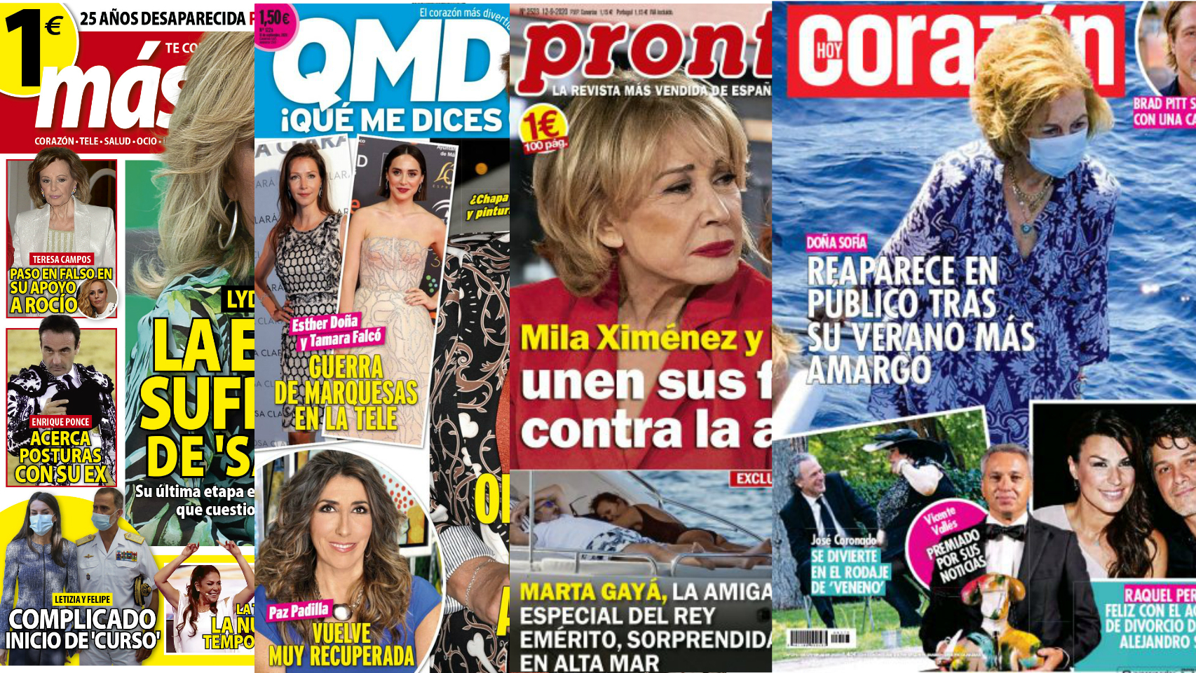 Las portadas de este lunes en un montaje de Jaleos.