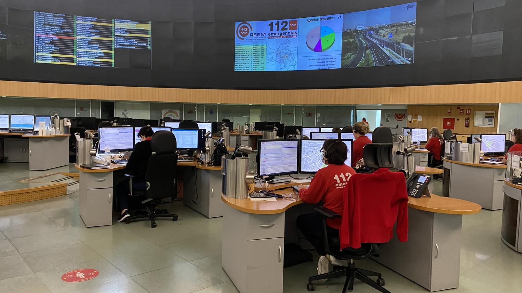 Oficinas del 112 Comunidad de Madrid.