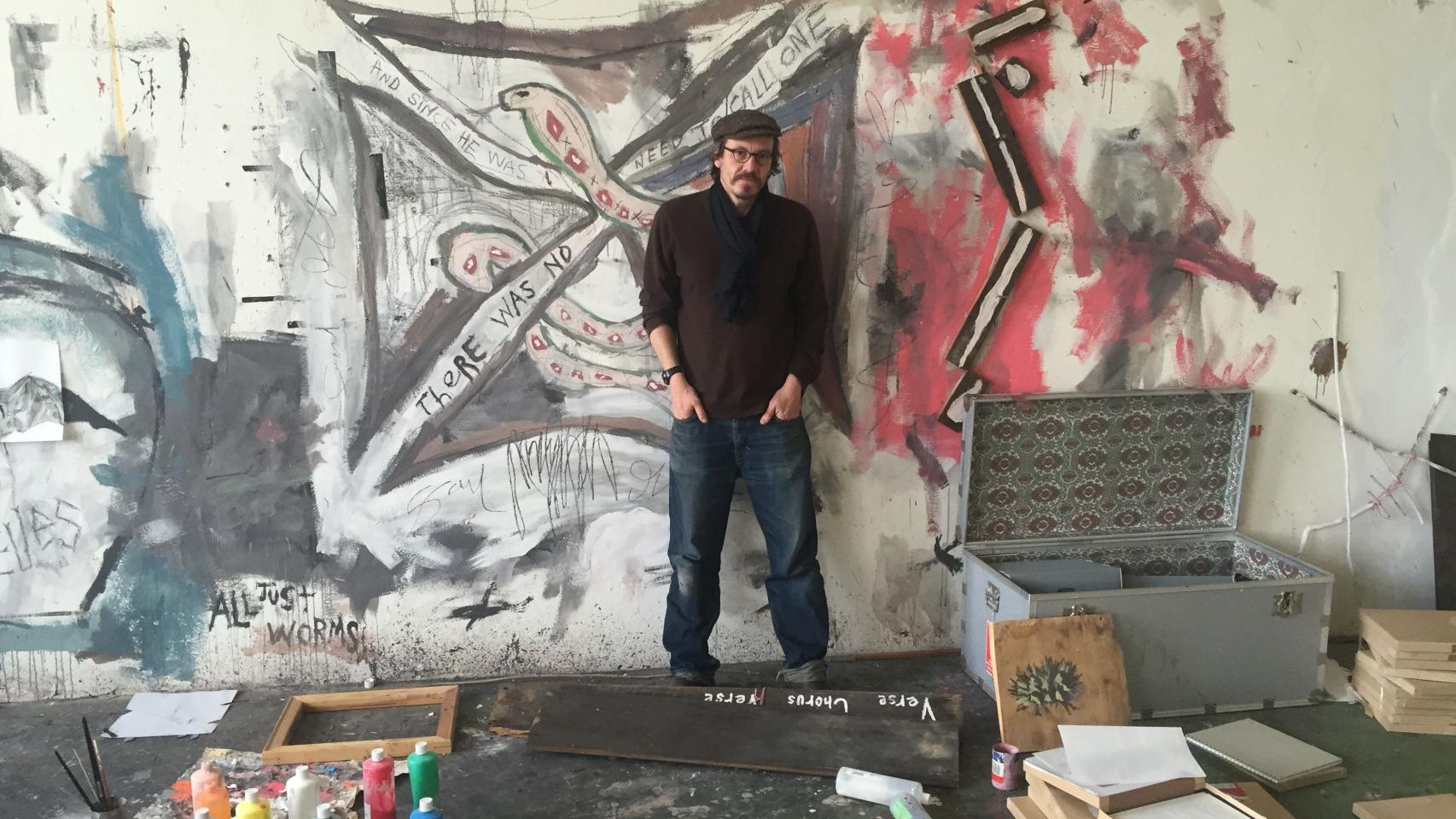 Saul Fletcher en su estudio de Berlín.