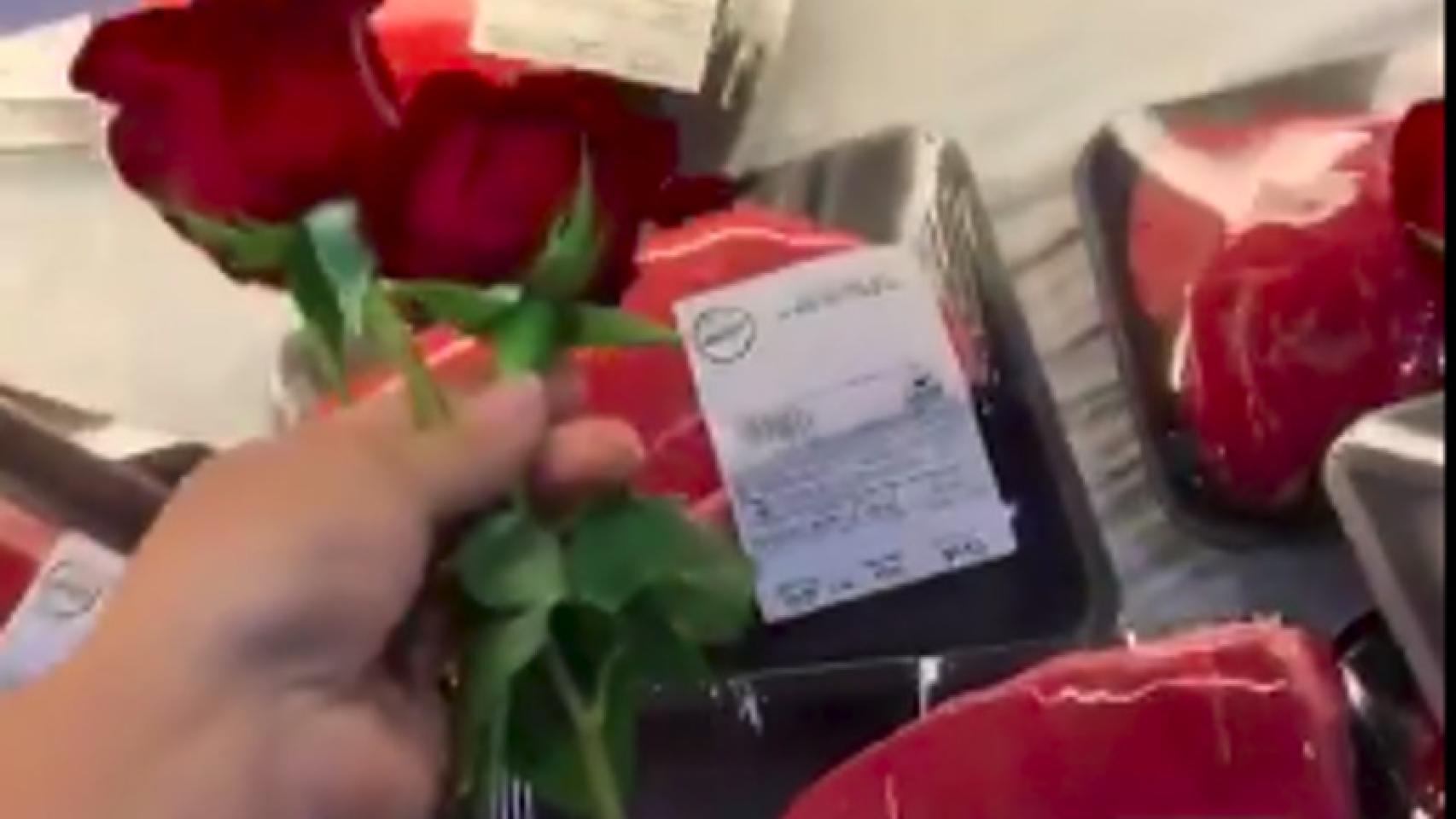 Captura del vídeo que se ha hecho viral en Twitter.