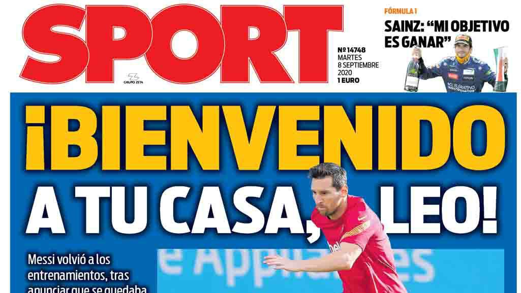 Portada Sport 08-09-2020