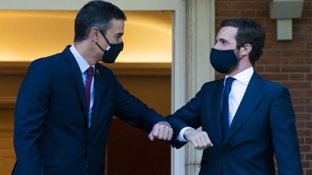 Pedro Sánchez y Pablo Casado