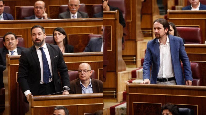 Abascal e Iglesias, en el Congreso./