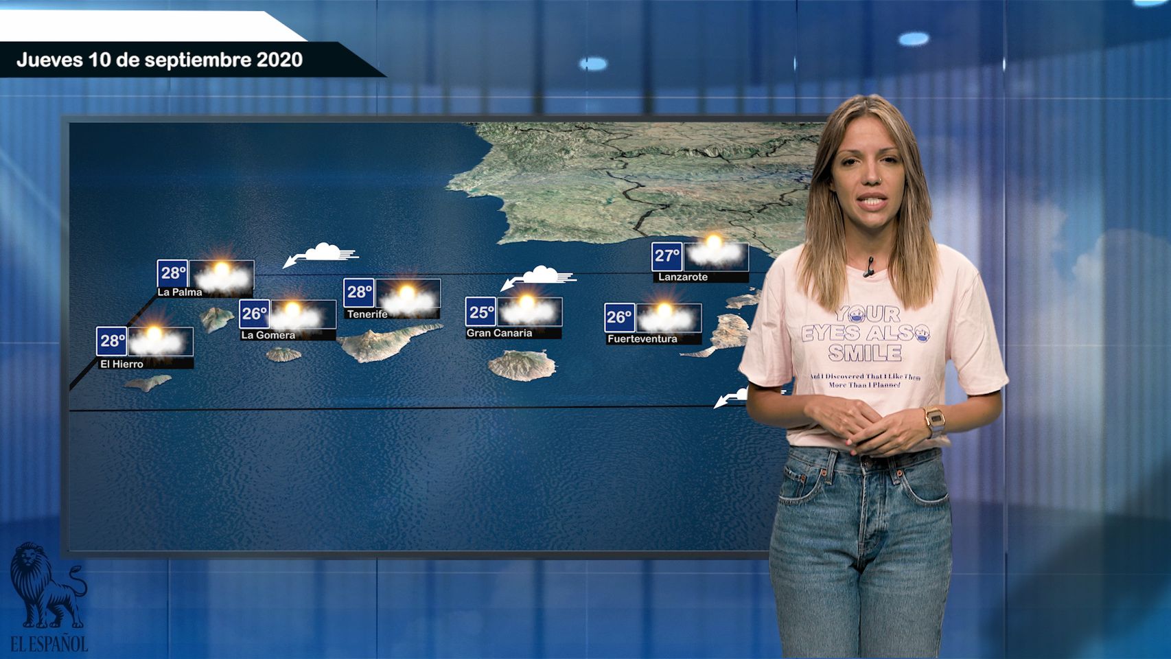 Pronóstico para el jueves 10 de septiembre.