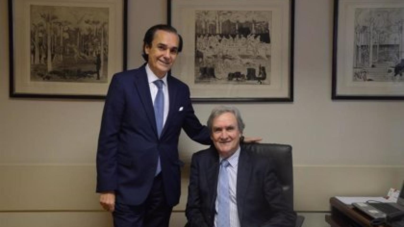José Coronel de Palma y Manuel García Fernández, presidente y secretario general de la AELR.