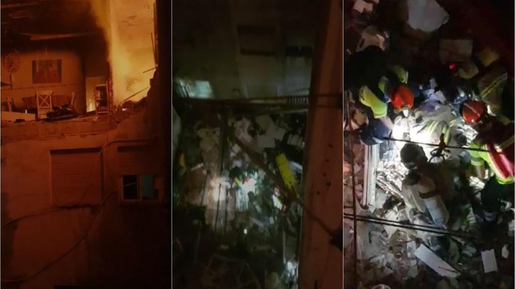 Secuencia del suceso filmado por los propios vecinos del bloque afectado