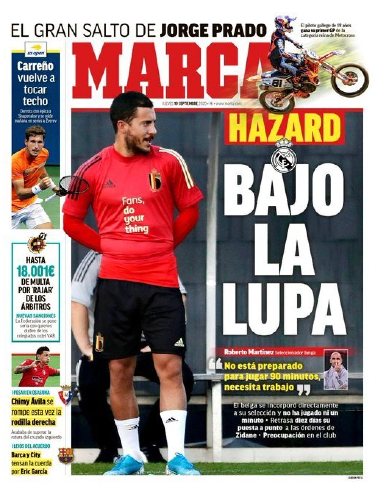 Portada MARCA 10-09-2020