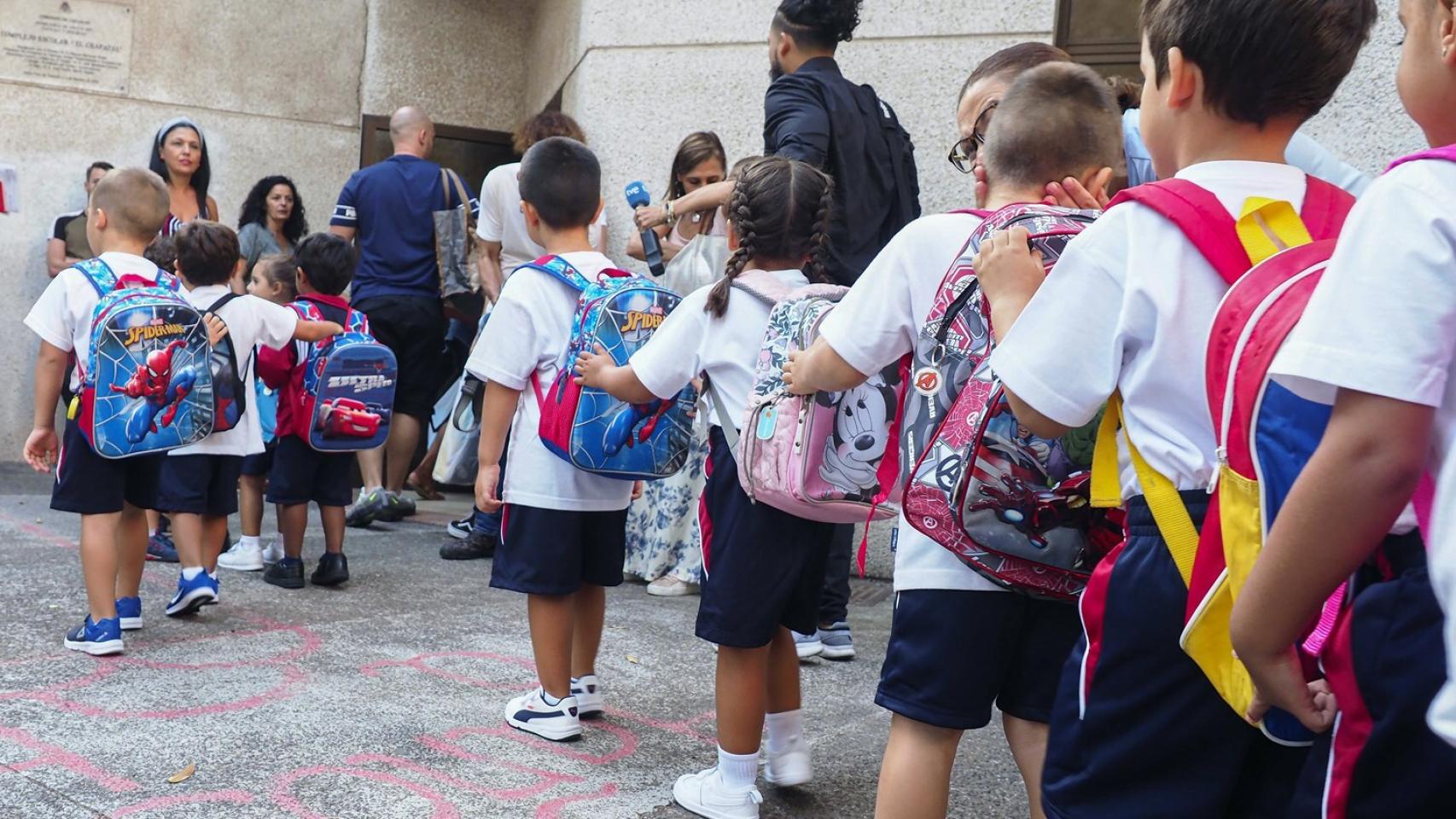 Alumnos de un colegio.