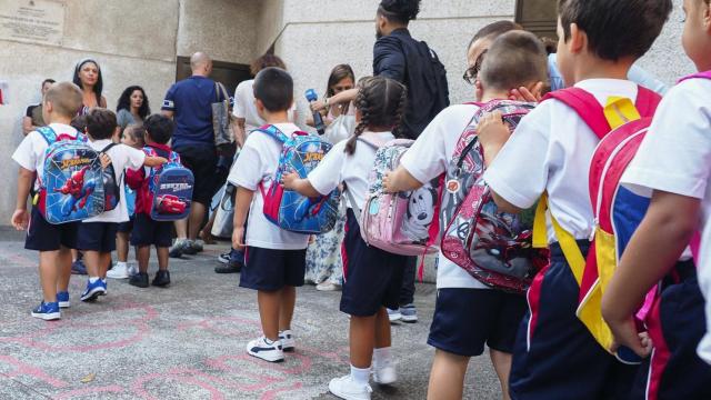 Alumnos de un colegio.