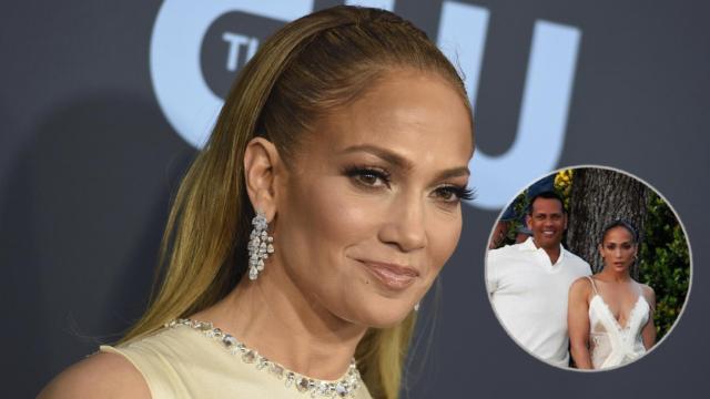 Jennifer Lopez y el vestido que ha agotado en un fotomontaje de JALEOS.