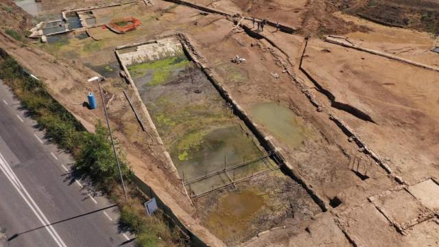 La piscina descubierta en la zona de Malafede.