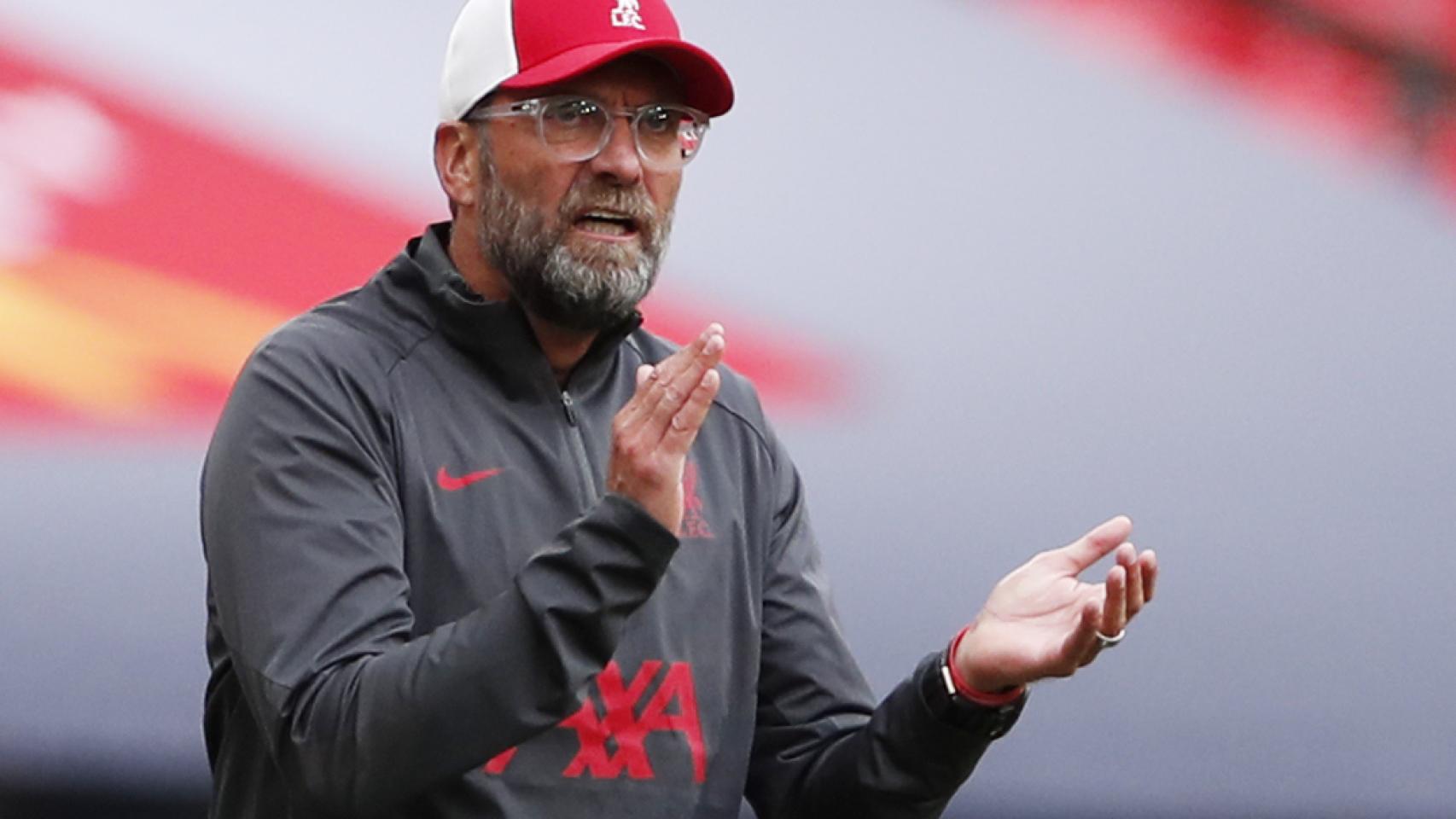 Klopp, durante un partido del Liverpool