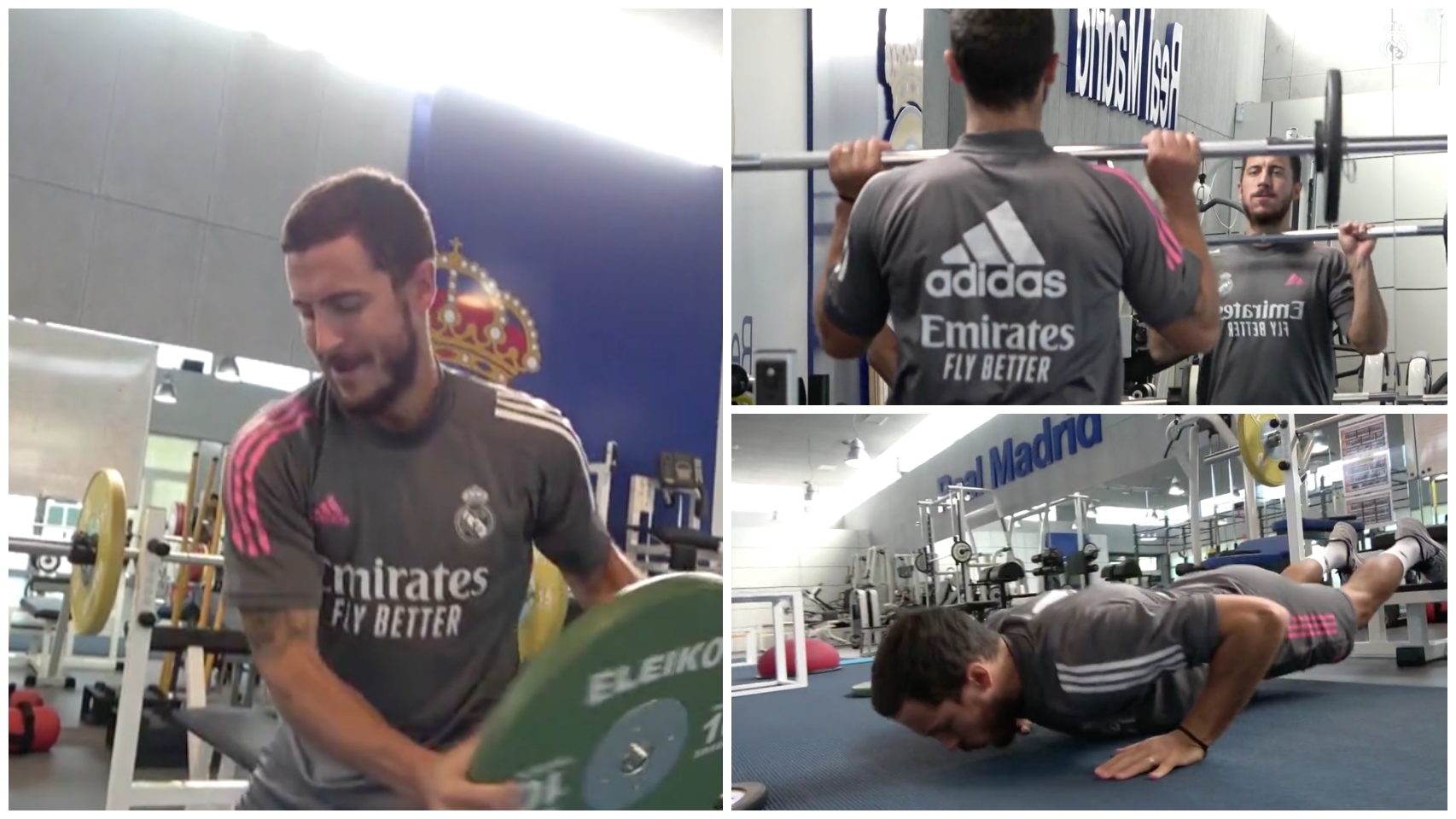 Hazard empieza su cambio en el Real Madrid