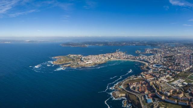Vista aérea de A Coruña