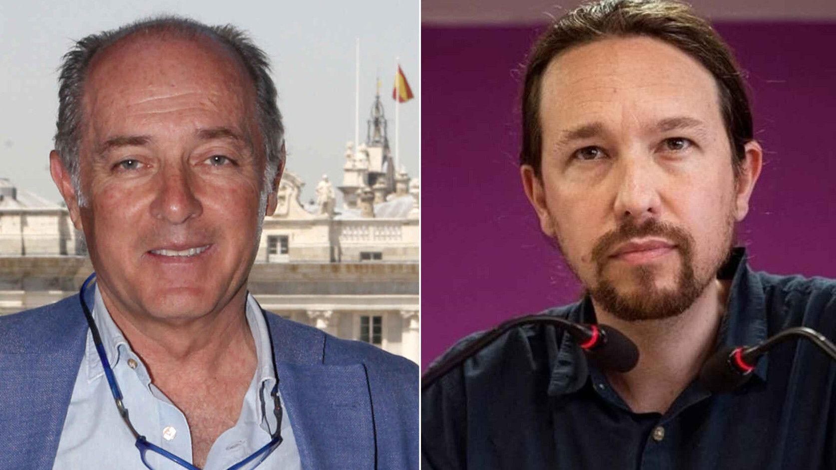 José Manuel Soto y Pablo Iglesias en un fotomontaje.