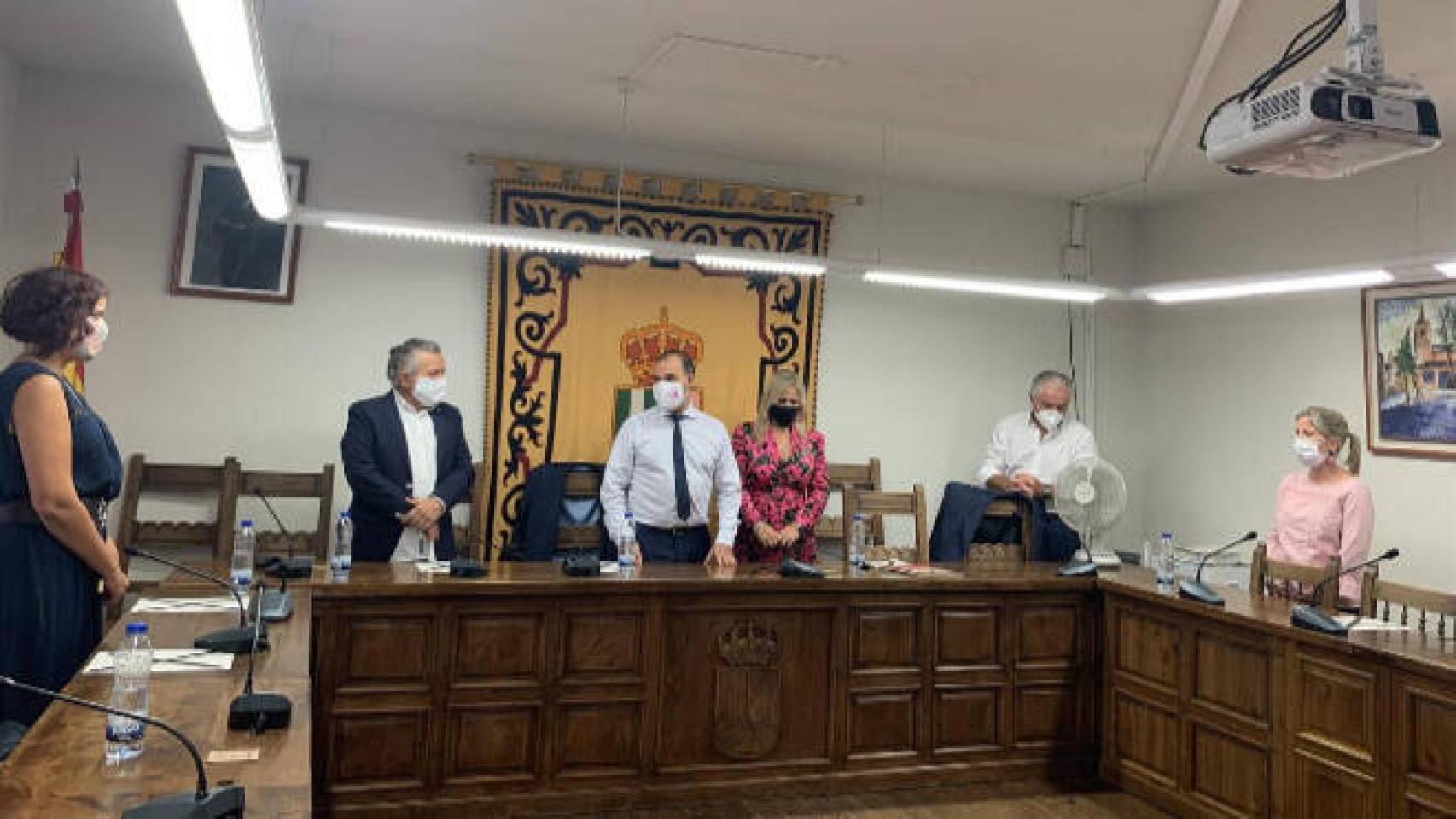 El presidente de las Cortes de Castilla-La Mancha, Pablo Bellido, este miércoles en El Casar