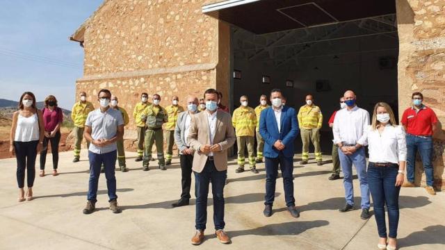 El consejero de Desarrollo Sostenible en el silo de Alcaraz (JCCM)