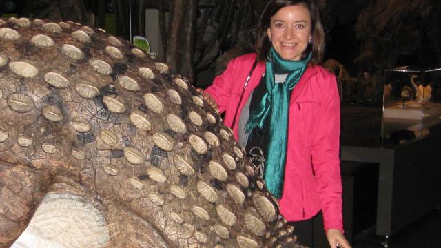Laia Alegret, en el Museo Paleo de Sydney.