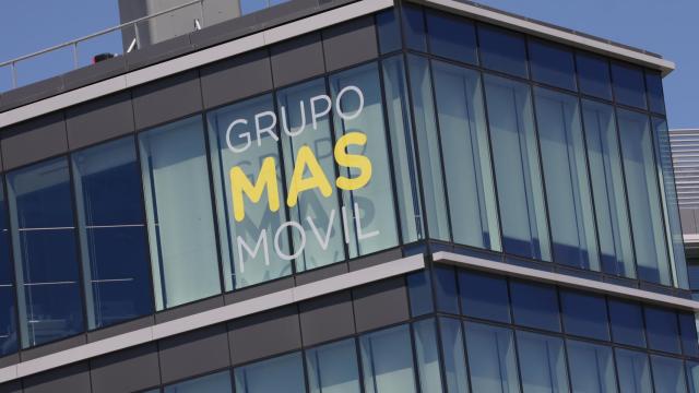 Fachada de la sede de Grupo MásMovil en Madrid.