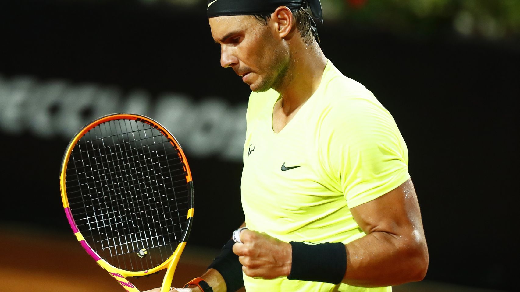 Rafa Nadal celebrando un punto