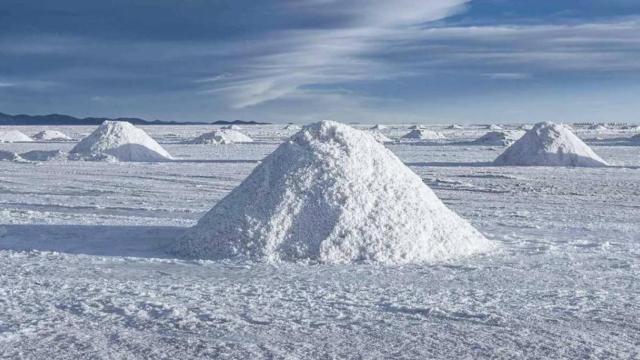 Montañas de litio en Bolivia.