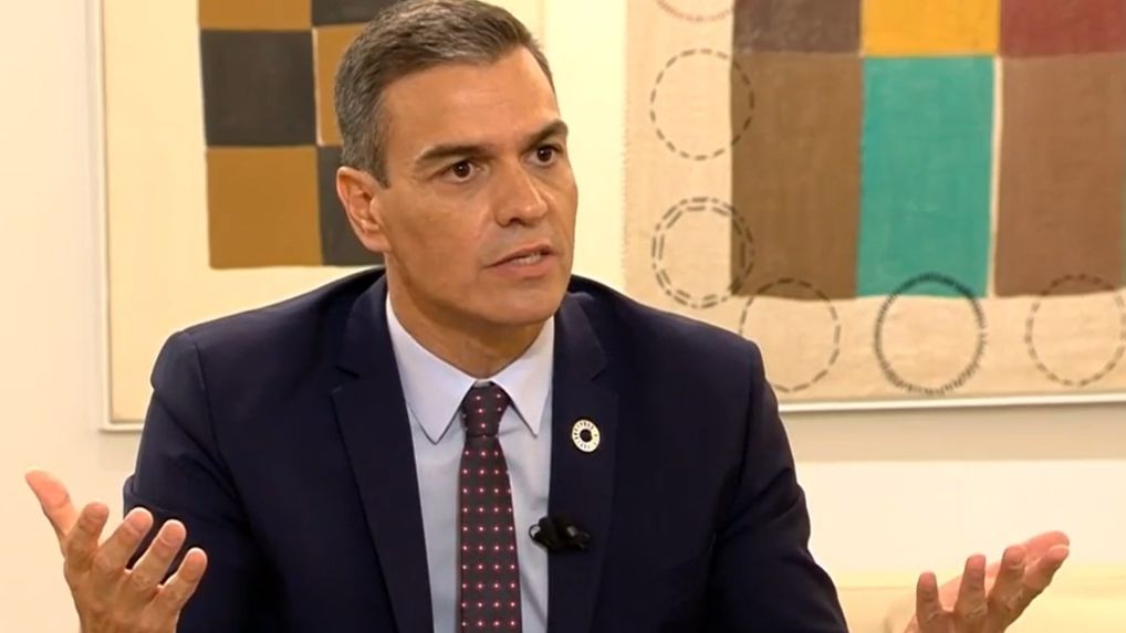 Sánchez, durante la entrevista.