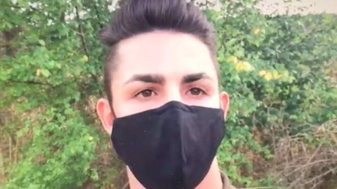 El agente forestal Adrián Tajuelo