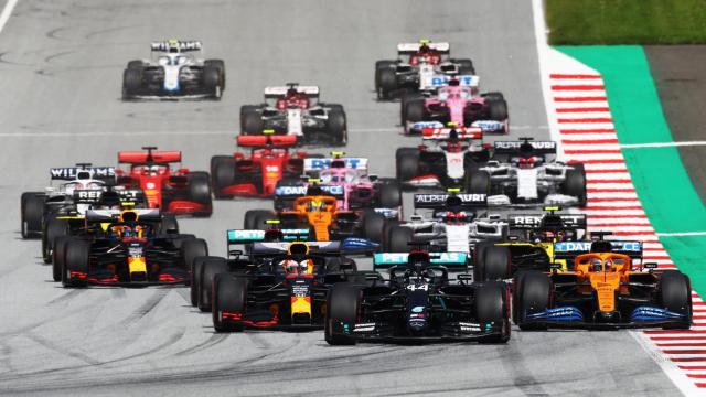 Carrera de Fórmula 1 tras la salida