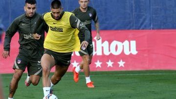 Entrenamiento del Atlético de Madrid