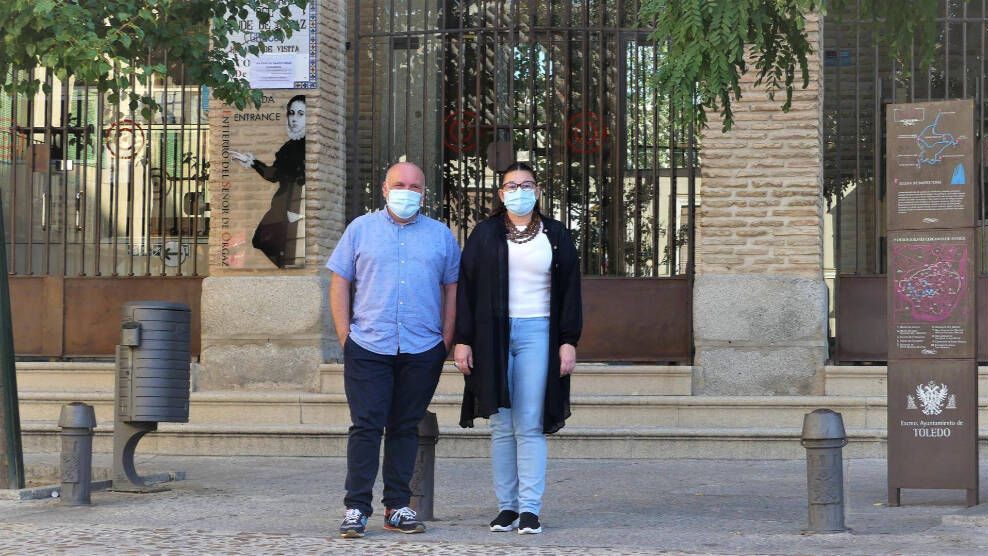 Rueda de prensa de los representantes de Izquierda Unida en el Ayuntamiento de Toledo. Foto: Europa Press