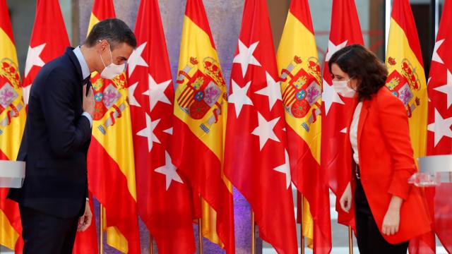 Pedro Sánchez e Isabel Díaz Ayuso.