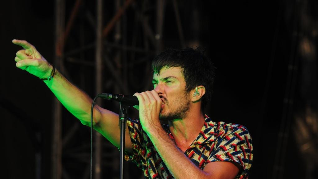 Pucho en otro concierto.