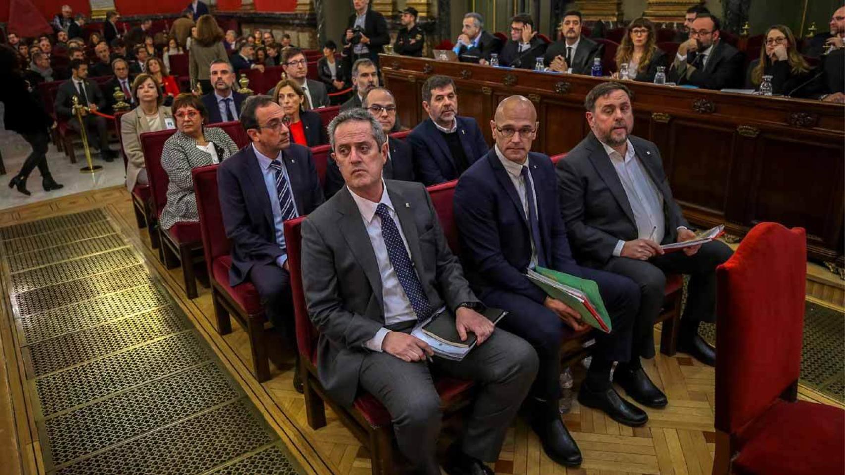 Banquillo del juicio del 'procés'.