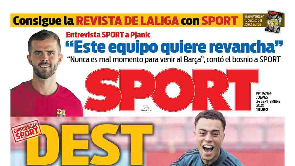 Portada Sport (24/09/20)