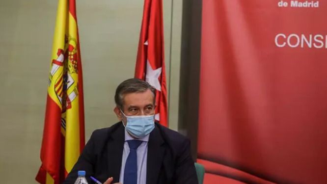 El consejero de Justicia, Interior y Víctimas de la Comunidad de Madrid, Enrique López.