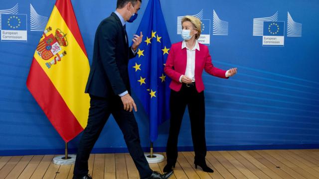 Pedro Sánchez y Ursula von der Leyen, durante su reunión del 23 de septiembre en Bruselas