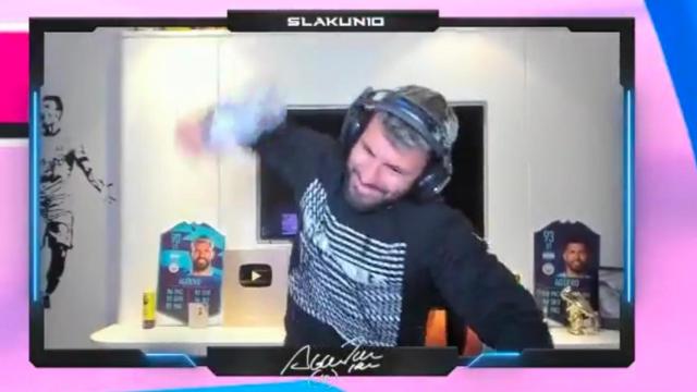 Kun Agüero pierde los papeles tras caer eliminado en el juego Fall Guys