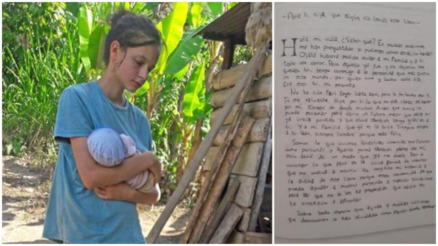 La misiva aparece en el libro en el que la joven habla largo y tendido sobre su experiencia.