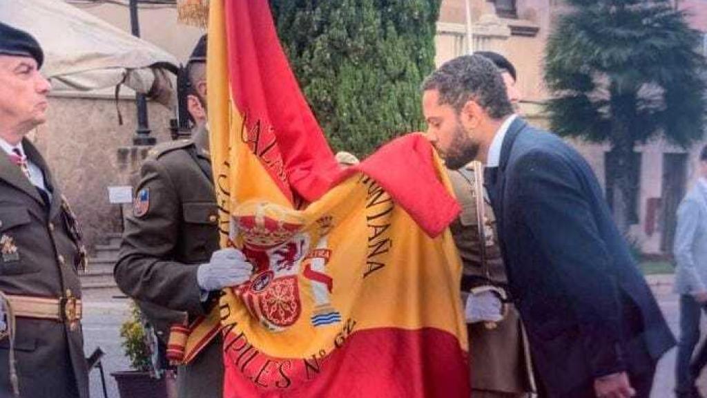 Ignacio Garriga jurando bandera