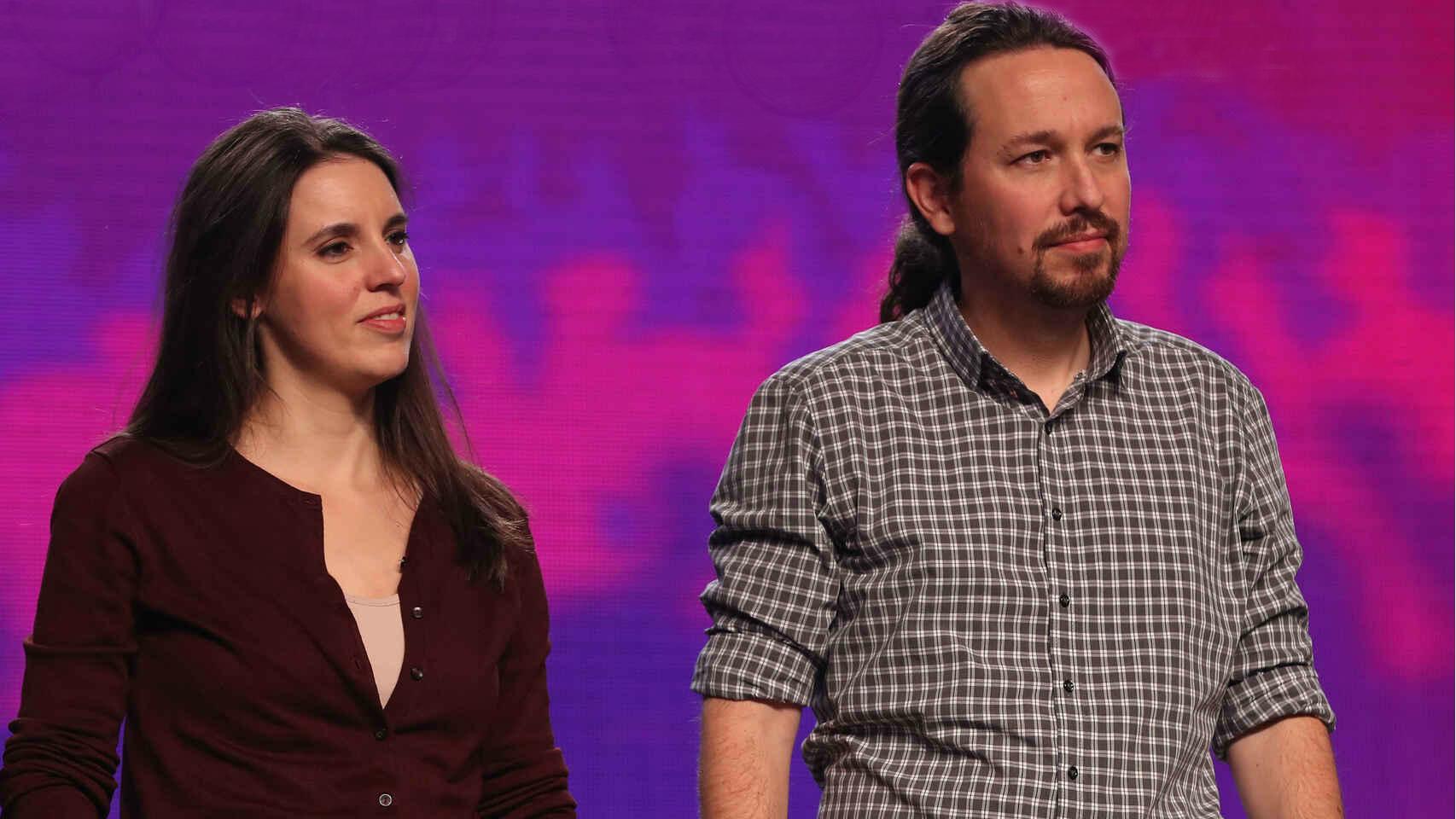 Irene Montero y Pablo Iglesias en foto de archivo.