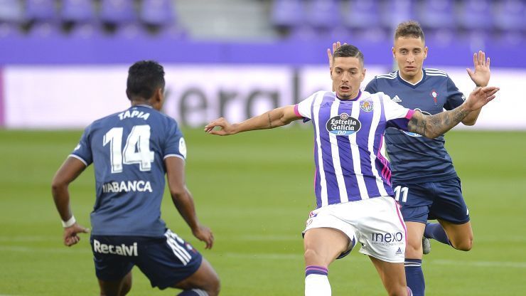 Javi Sánchez, en el Valladolid - Celta de Vigo de la jornada 3 de La Liga