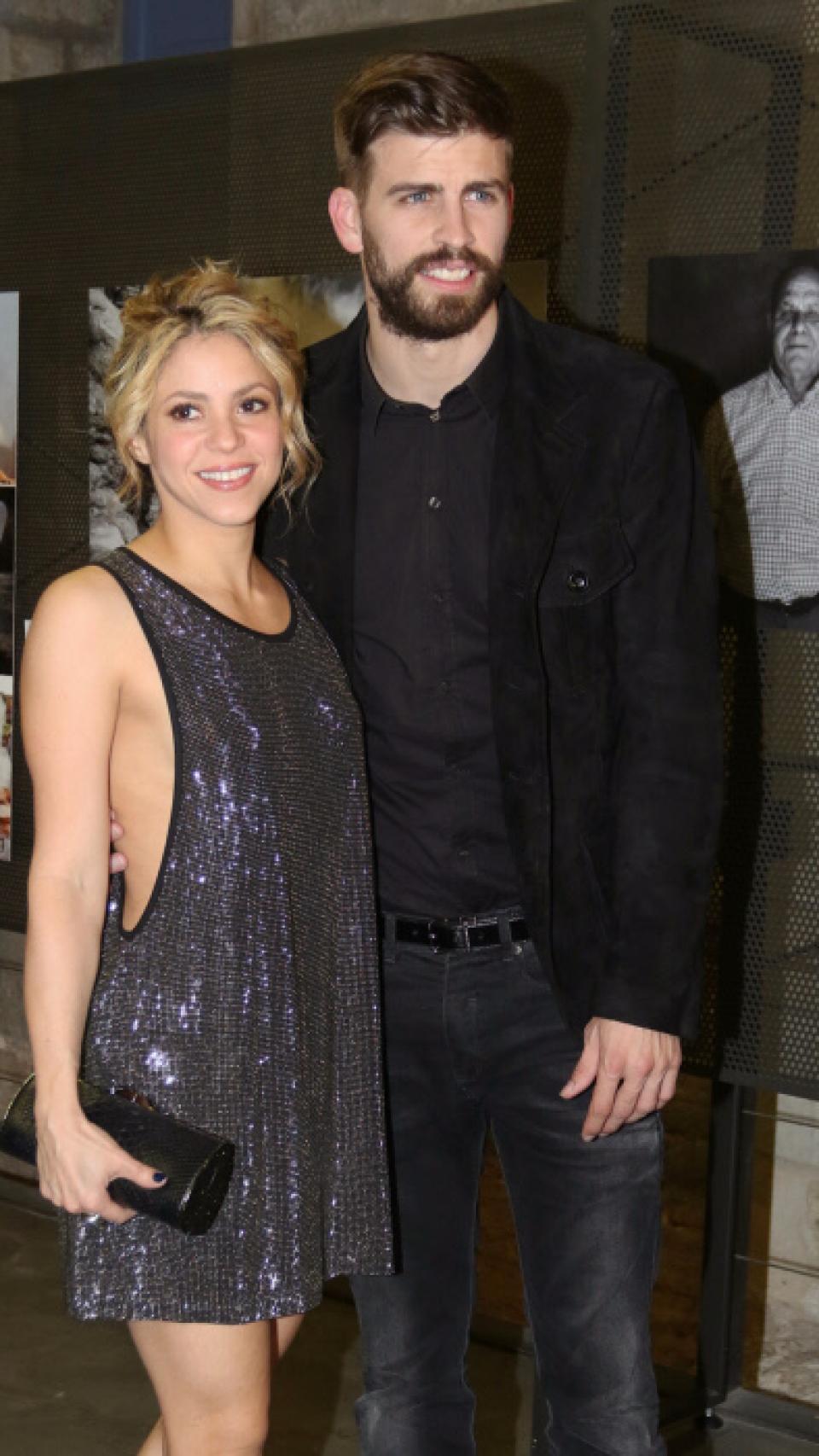 Shakira y Piqué, durante un acto en Barcelona.