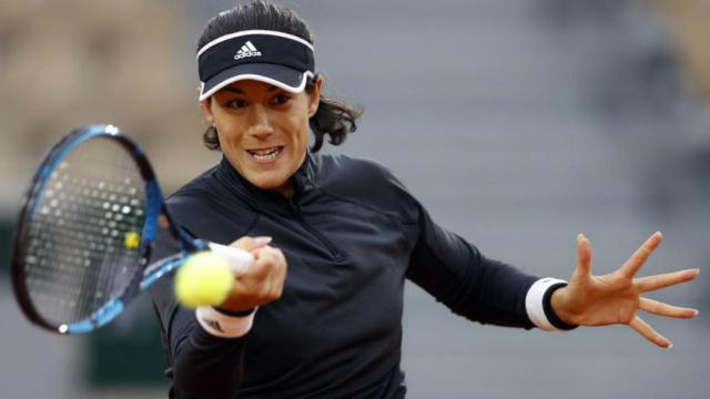 Muguruza, durante la primera ronda de Roland Garros.