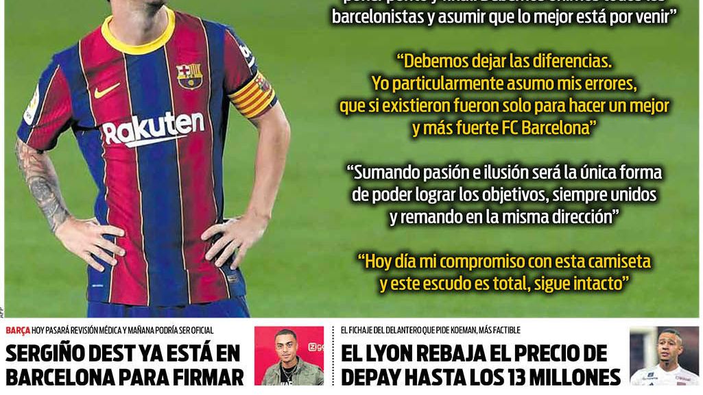 Portada Sport (30/09/20)