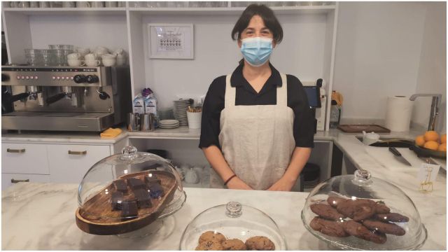 Uxía Varela, una de las responsables del café.