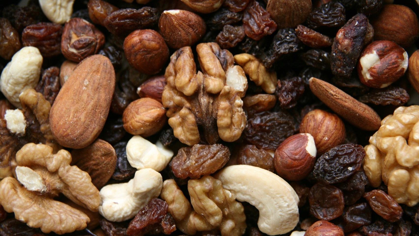 Un mix de frutos secos.