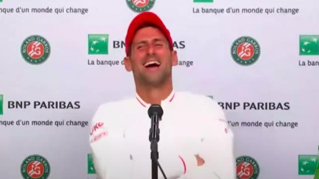 Djokovic, en rueda de prensa